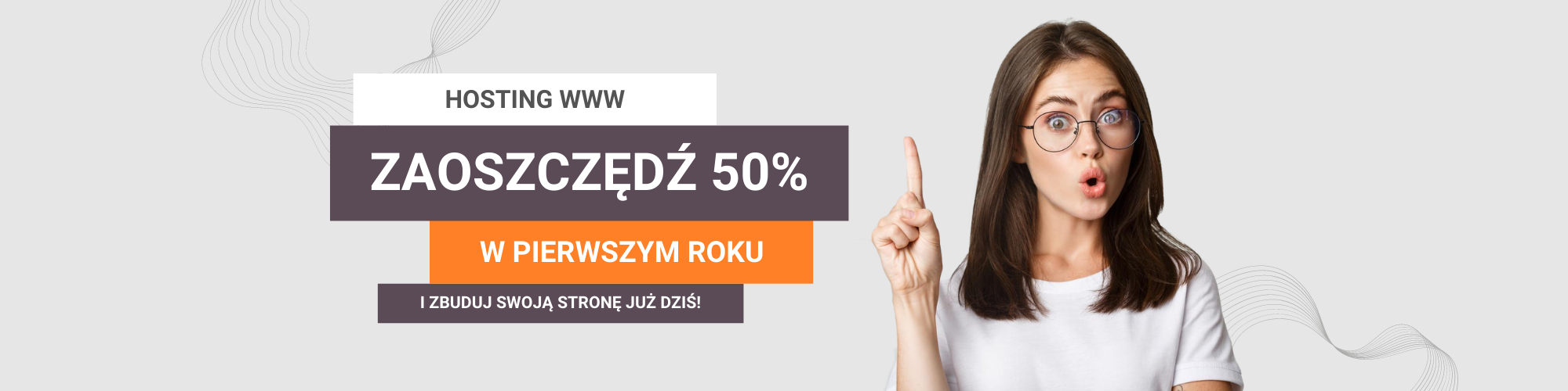 PROMOCJA! Pakiety hostingowe 50% taniej!